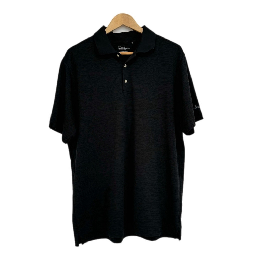 Walter‎ Hagen Men’s Essentials Polo Shirt Black Size Large in Black
